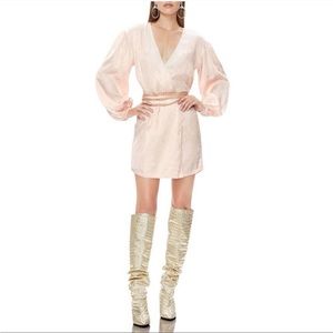 NWT AFRM Milo’s long sleeve tie dress